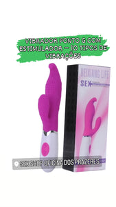 VIBRADOR PONTO G COM ESTIMULADOR – 10 TIPOS DE VIBRAÇÕES